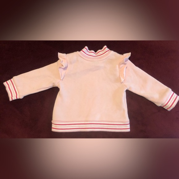 Janie and Jack pink cat sweater - Picture 2 of 4